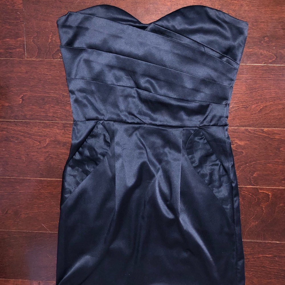 European designer mini strapless